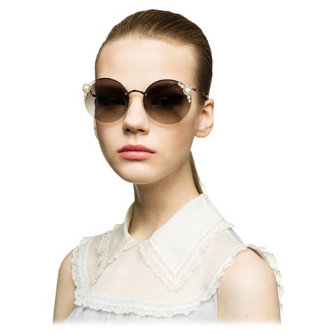 miu miu pearl sunglasses|miu sunglasses for women.